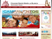 Tablet Screenshot of colegiosantamarialablanca.com